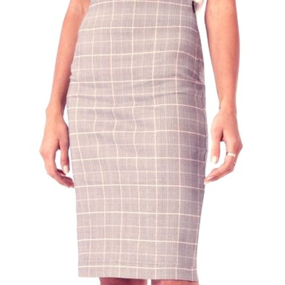 Plaid Pencil Skirt * Size XL * NWT